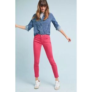 PILCRO for ANTHROPOLOGIE Women’s Pink Mid-Rise Skinny Ankle Jeans Size 27